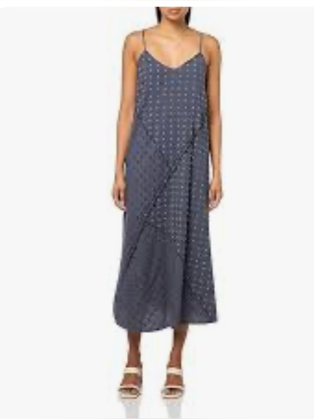 NWT LUCKY BRAND Blue Textured Patchwork Dress Size XXL